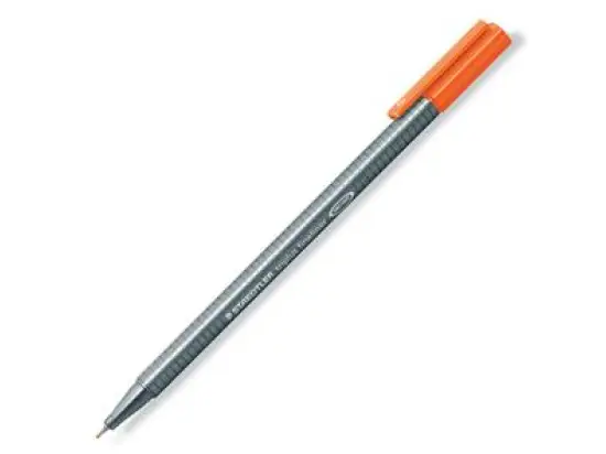 Fineliner Staedtler 334-4 triplus Schreibfarbe: orange, Pack 10 Stk