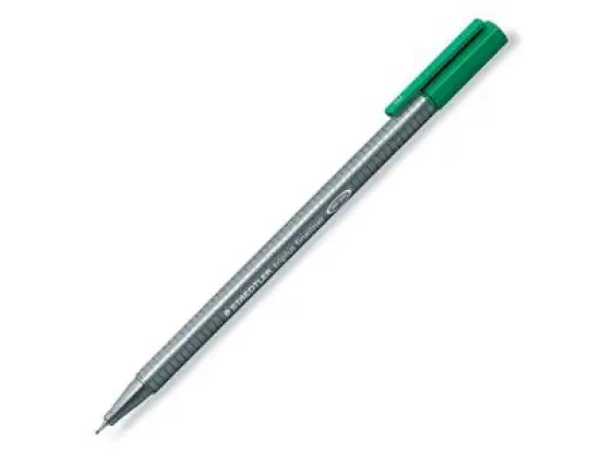 Fineliner Staedtler 334-5 triplus Schreibfarbe: grün