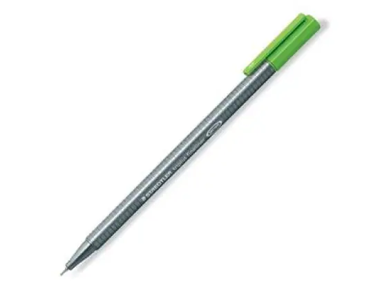 Fineliner Staedtler 334-51 triplus Schreibfarbe: gelbgrün, Pack 10 Stk