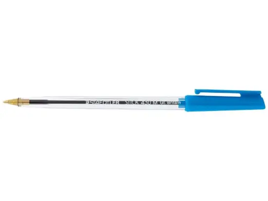 Kugelschreiber Staedtler 430M-3 430 M-3 stick 430 M M, mit Kappe, blau, Pack 10 Stk