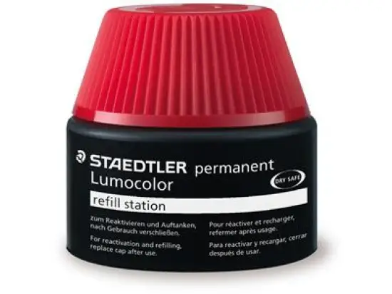 Universalstift-Nachfülltinte Staedtler 48717-3 487 17-3 Lumocolor permanent wasserfest, blau, Pack 4 x Flasche je 15ml
