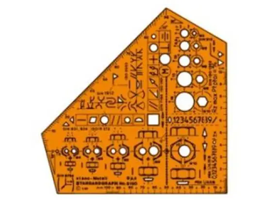 Schulwinkel Standardgraph 8190 stano-Metall