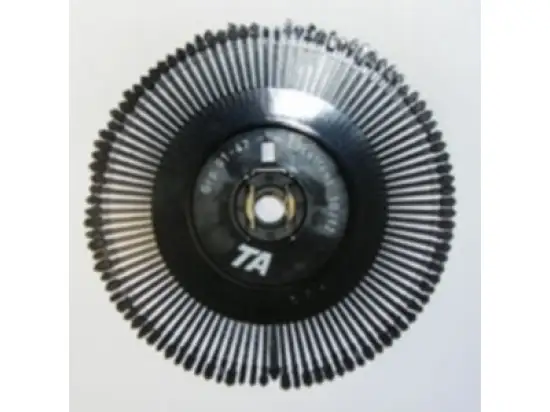 Typenrad TA Twen 75187103 Excellent 10/12, Grp.101-47 ohne @+EURO-Zeichen, mit senkrechtem Strich