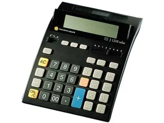Tischrechner TA Twen B6409 J1210 Solar 12-stellig, Solar-u. Batteriebetrieb