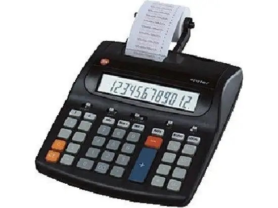 Druckender Tischrechner TA Twen B7407000 4212PD-L 12-stellig, große LCD-Anzeige