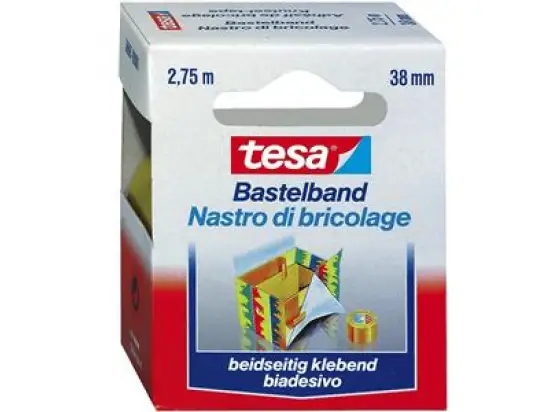 Bastelband Tesa 56665-00001-01 38mm x 2,75m, beidseitig klebend, extra stark