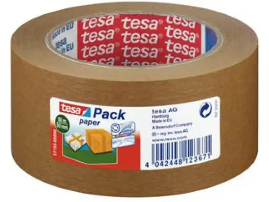 Packband Tesa 57180-00000-02 tesapack paper ecoLogo 50 mm x 50 m, Papier, braun