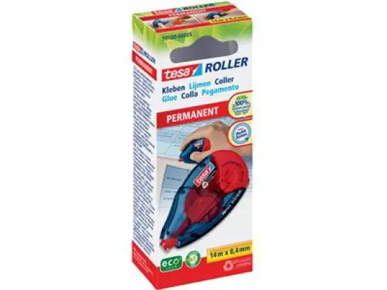 Kleberoller Tesa 59100-00005-06 Roller ecoLogo permanent nachfüllbar 8,4mm x 14m