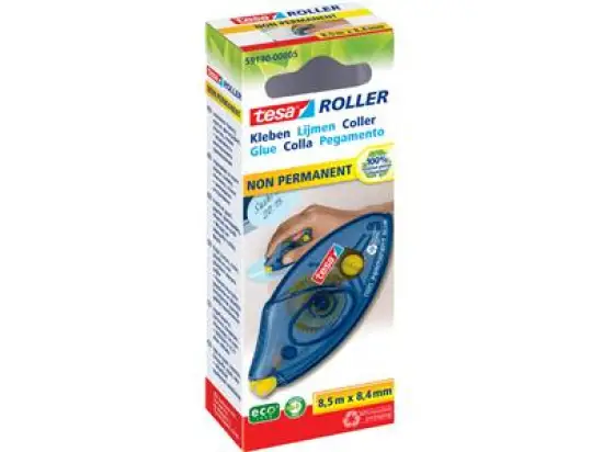 Kleberoller Tesa 59190-00005-03 Roller ecoLogo ablösbar Einweg 8,4mm x 8,5m
