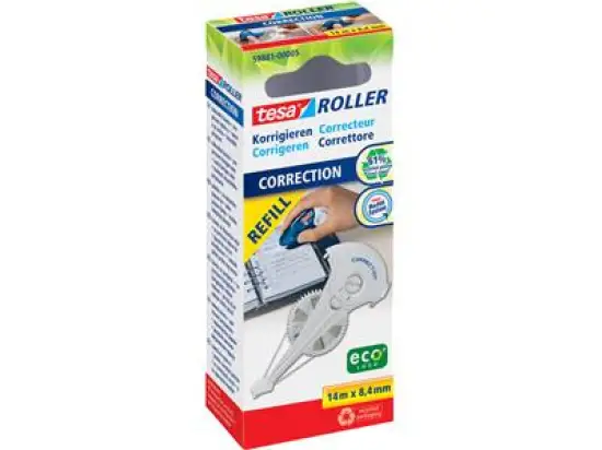 Korrekturroller-Nachfüllkassette Tesa 59881-00005-05 Roller ecoLogo 8,4mm/14m