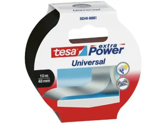 Gewebeband Tesa 56348-00001-05 extra Power Universal 50 mm x 10 m, schwarz