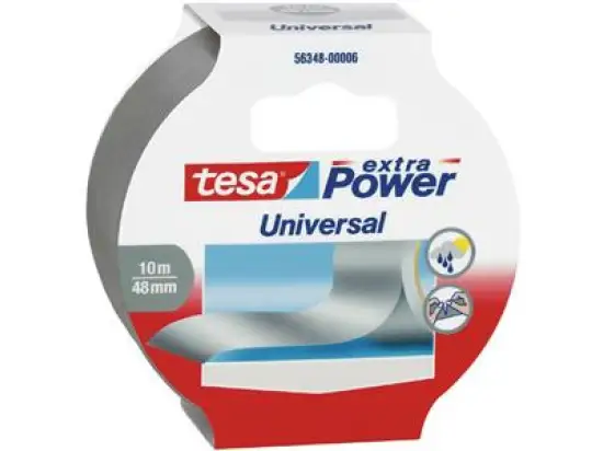 Gewebeband Tesa 56348-00000-06 extra Power Universal 50 mm x 10 m, silber