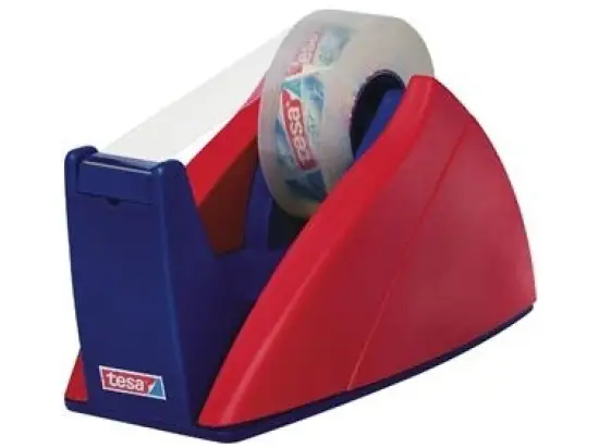 Klebefilm-Tischabroller Tesa 57421-00000 Easy Cut 19mm x 33m rot-blau