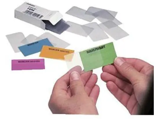 Einsteckkarten-Schutzhülle Ultradex 1495 transparent 50 mm, Pack 50 Stk