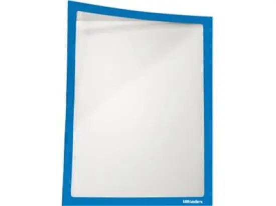 Infotasche Ultradex 889307 A3-hoch/quer, magnetisch, blau, Pack 5 Stk