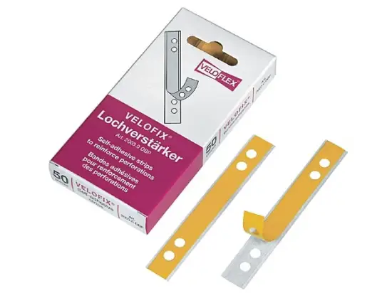 Lochverstärker Veloflex 2003200 Velofix 105x15mm selbstklebend, Pack 1000 Stk