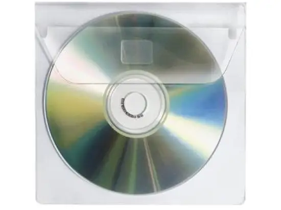 CD / DVD-Selbstklebehülle Veloflex 2259100 für 1 CD/DVD, Kunststoff, transparent, mit Laschenverschluss, Pack 100 Stk