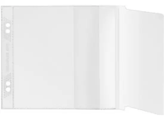 CD / DVD-Hülle zum Abheften Veloflex 4366000 für 1 CD/DVD, Kunststoff (PP), transparent, Pack 10 Stk