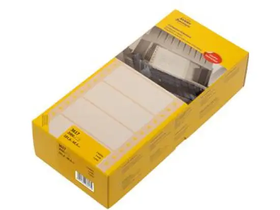 Computeretiketten Avery Zweckform 3617 101,6 x 48,4 mm endlos, 1-bahnig, weiß, selbstklebend, Pack 2000 Stk