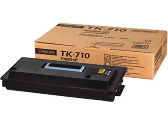Toner-Kit Kyocera TK-710 TK710 1T02G10EU0 schwarz, 40.000 Seiten, incl. 2 Resttonerbehälter