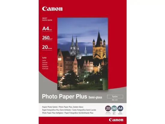 Papier Canon 1686B021 SG-201 A4, 260g, Seidenglanz matt, Pack 20 Blatt