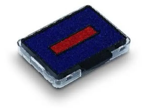 Austauschkissen Trodat 20446 6/50/2 blau/rot für 5030, 5200, 5546, 5430, 5431, 5435, Blister 2 Stk