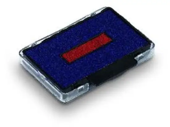 Austauschkissen Trodat 5153321 6/53/2 blau/rot für 5203, 5253, 5440, Blister 2 Stk