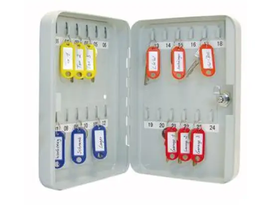 Schlüsselschrank Wedo 10252437X 102 52437X 24 Schlüssel 25,0x18,0x6,0cm lichtgrau