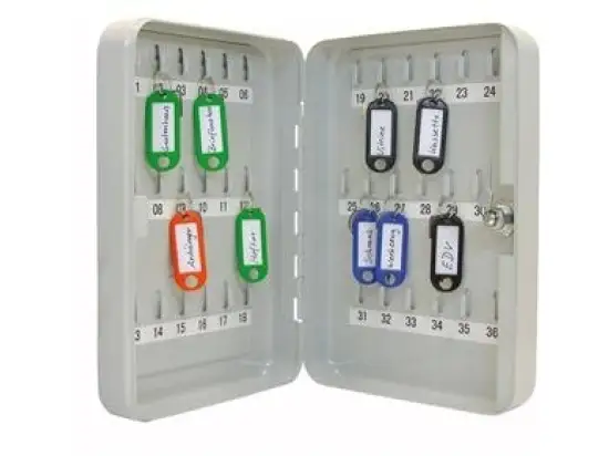 Schlüsselschrank Wedo 10253637X 102 53637X 36 Schlüssel 25,0x18,0x6,0cm lichtgrau