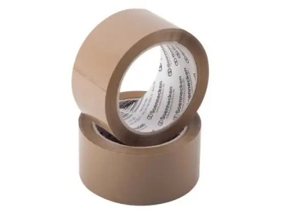 Packband Soennecken 164226670 5861 50 mm x 66 m, Kunststoff (PP), braun, Pack 6 Rollen