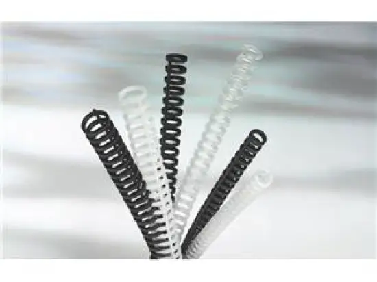 Plastikbinderücken GBC 388019E ibiClick für Clickbind System, Ø 8,0mm schwarz inkl. Zipper, Pack 50 Stk