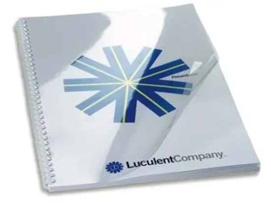 Einbanddeckel GBC CE011580E HiClear, Professional Series A4 (210 x 297 mm), Kunststoff (PVC), 150 micron, farblos, glasklar, Pack 100 Stk