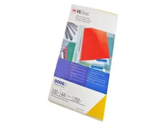 Einbanddeckel GBC CE020020 Chromolux Higloss Hochglanzkarton blau A4 250g, Pack 100 Blatt