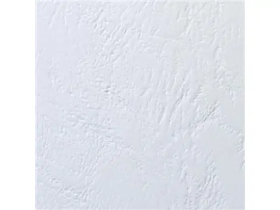 Kartondeckel GBC CE040070 LeatherGrain A4 250g, Lederoptik, weiß, Pack 100 Stk