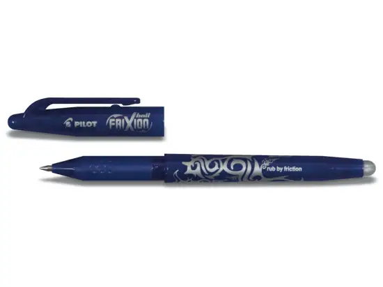 Tintenroller Pilot BL-FR7-L 2260003 FriXion ball 0.7 0,4mm, Edelstahlspitze, Wechselmine, mit Kappe, blau