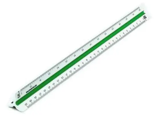 Dreikantmaßstab Rumold 150/6/30 vermessung 6 30cm, Maß: 1:500/1:1000/1:1250/1:1500/1:2000/1:2500