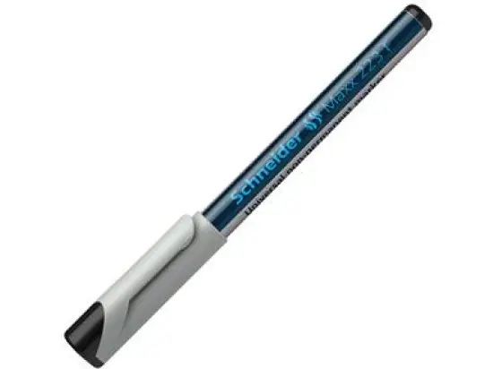 Universalmarker Schneider 112301 Maxx 223 F 0,7mm (F), Rundspitze, wasserlöslich, schwarz, Pack 10 Stk