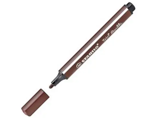 Filzstift Stabilo 368/945 Trio Scribbi braun dreieckig