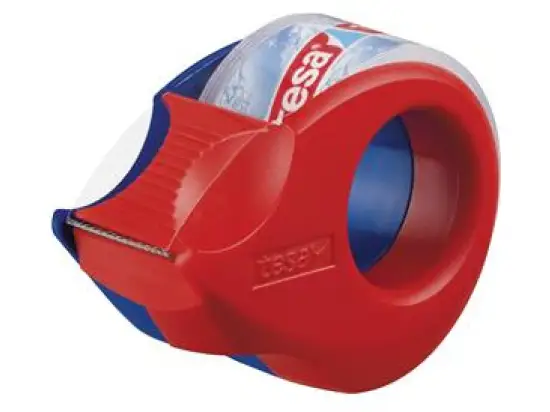 Klebefilm-Handabroller Tesa 57858-00000-00 tesafilm Mini, rot-blau, inkl. 1 Rolle tesafilm 57329