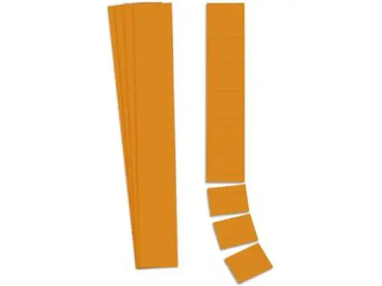 Einsteckkarte Ultradex 140504 32mm hoch/5cm orange, Pack 90 Stk