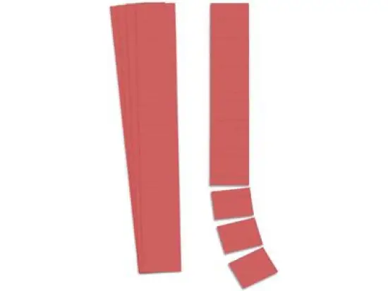 Einsteckkarte Ultradex 140505 32mm hoch/5cm rot, Pack 90 Stk