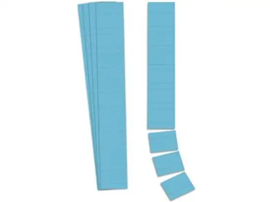 Einsteckkarte Ultradex 140507 32mm hoch/5cm blau, Pack 90 Stk