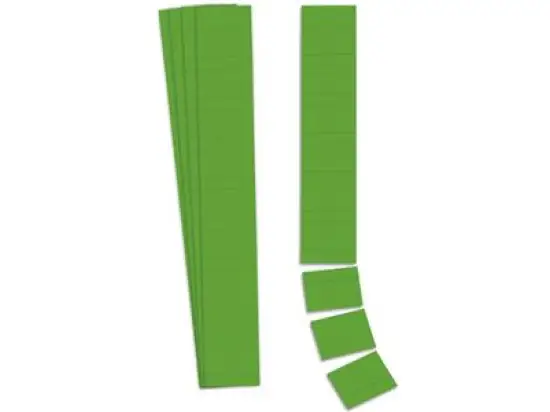 Einsteckkarte Ultradex 140601 32mm hoch/6cm grün, Pack 90 Stk