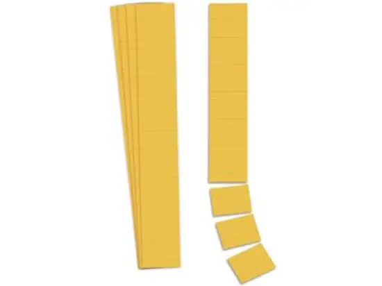Einsteckkarte Ultradex 140602 32mm hoch/6cm gelb, Pack 90 Stk