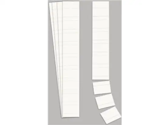 Einsteckkarte Ultradex 140608 32mm hoch/6cm weiß, Pack 90 Stk