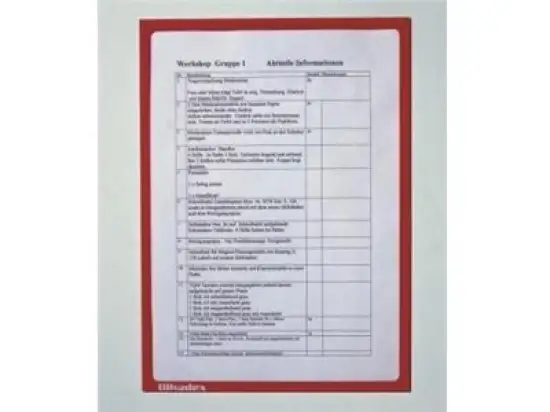 Infotasche Ultradex 889007 A4-hoch/quer (312 x 225 mm), magnetisch, Rahmenfarbe: 07 (blau), Pack 5 Stk