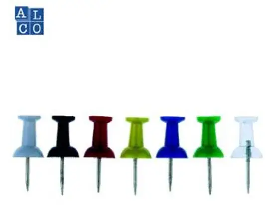 Pinnadeln Alco 660-26 farbig sortiert, Pack 20 Stk