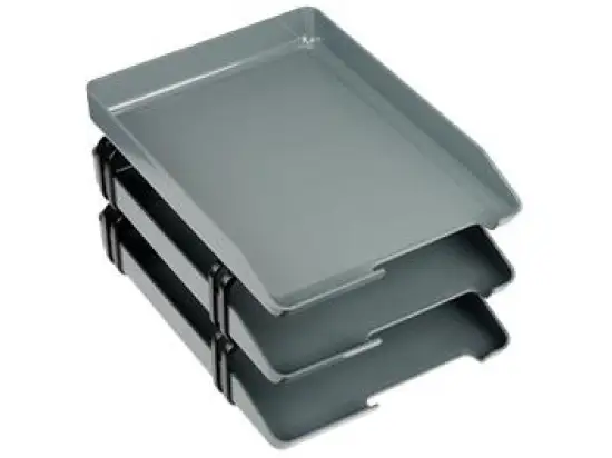 Briefablage-Set Arlac 239.04 02390400 letter-tray (3) 3 Ablagen, achatgrau A4