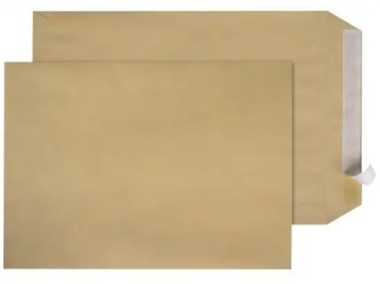 Versandtasche Soennecken 327412270 2064 C5 ohne Fenster/haftklebend braun 90g, Pack 500 Stk