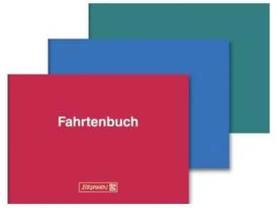 Fahrtenbuch LKW Brunnen 10-10141 1010141 A6-quer, 40 Blatt, farbig sortiert (rot, blau, grün)